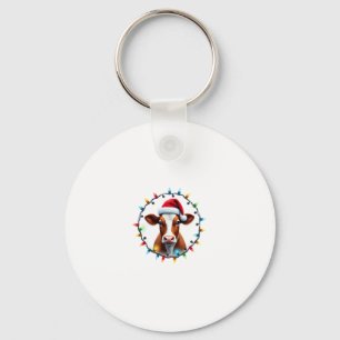 Farm Animal Xmas Pajamas Costume Farmer Christmas Keychain