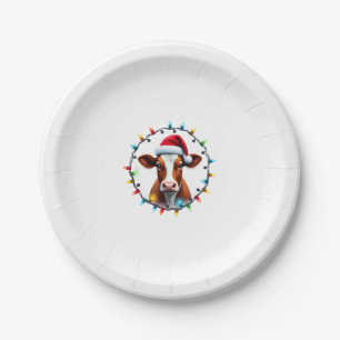 Farm Animal Xmas Pajamas Costume Farmer Christmas Paper Plate