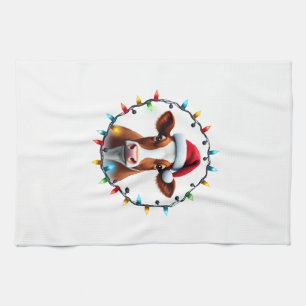 Farm Animal Xmas Pyjamas Costume Farmer Christmas  Kitchen Towel