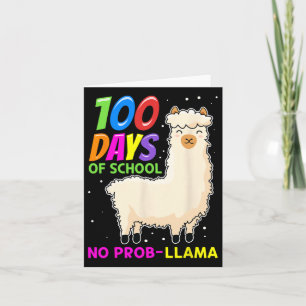 Farm Animals - 100 Days Of School No Prob-llama Card