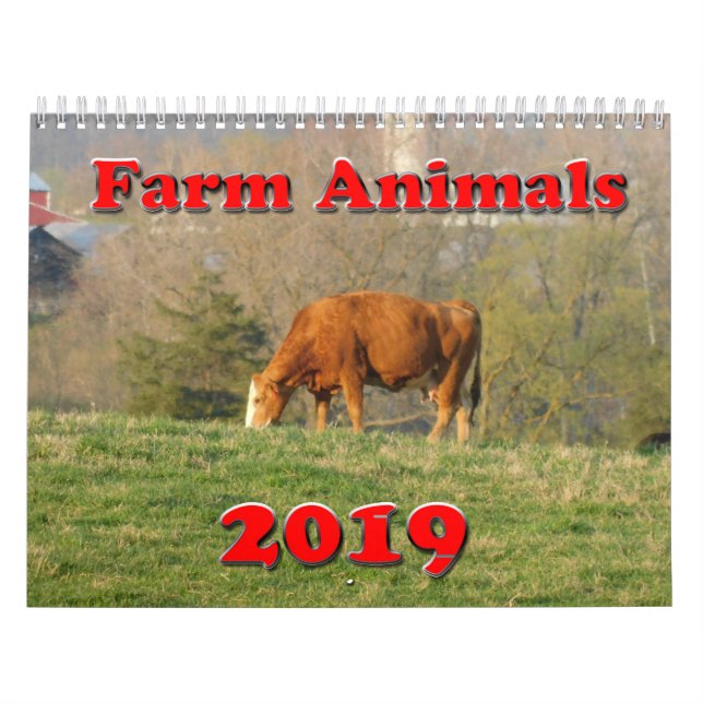 Farm Animals 2019 Calendar (Cover)