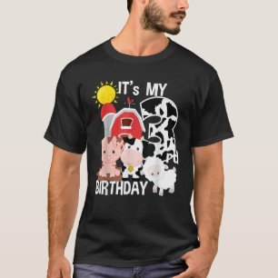 Farm Animals 3 Year Old It s My 3rd Birthday Party T-Shirt