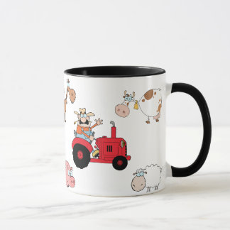 Farm animals and Tractor Mug