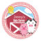 Farm Animals Baby Shower; Red & White Gingham