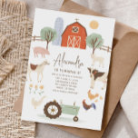 Farm Animals Barnyard Birthday Invitation<br><div class="desc">Calling all party animals! Celebrate your little one's birthday with this farm-themed invitation,  featuring farm animals of all kinds.</div>