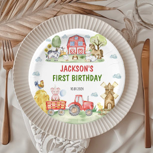 Farm Animals Barnyard Birthday Party Paper Plates