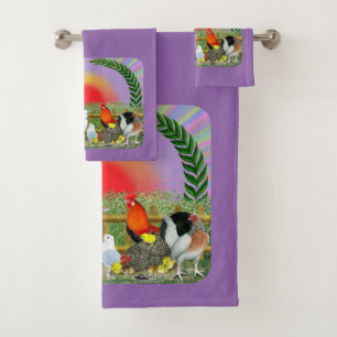 Farm Animals Bath Towel Set