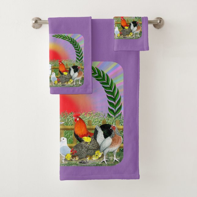 Farm Animals Bath Towel Set (Insitu)