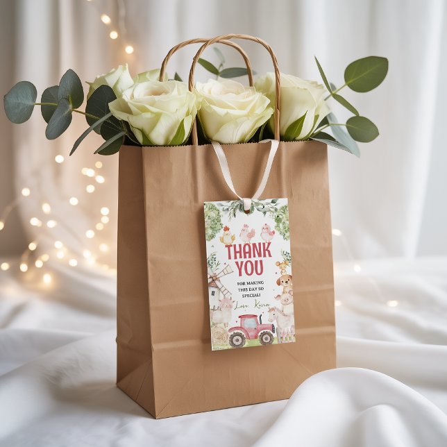 Farm Animals Birthday Favour Tags (Creator Uploaded)