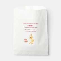 Farm Animals Birthday Girl Favour Bag - Editable