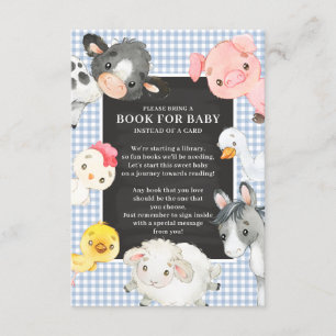 Farm Animals Book for Baby Enclosure Card