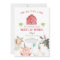 Farm Animals Boy Red Gingham Barnyard Birthday