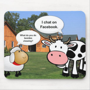 Farm animals cute cartoon funny facebook chat mouse pad