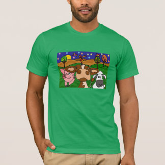 Farm Animals Folk Art Shirt