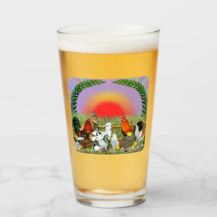 Farm Animals Glass