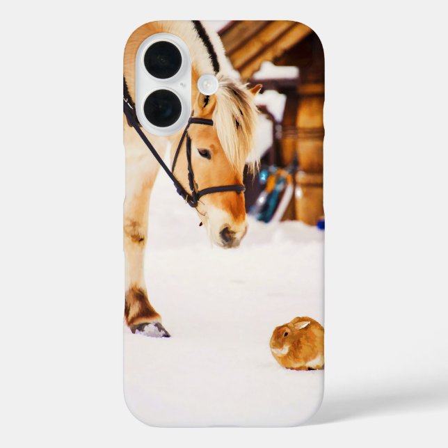 Farm animals horse rabbit Case-Mate iPhone case (Back)