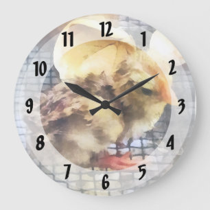 Farm Animals - Just Hatched Large Clock