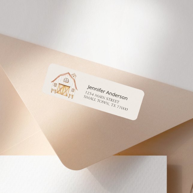 Farm Animals Meadow Friends Baby Shower Address (Creator Uploaded)