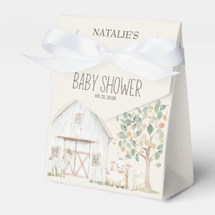 Farm Animals Meadow Friends Baby Shower Favor Box