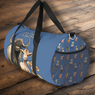 Farm Animals Personalized Kids Duffle Bag