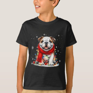 Farm Animals Pug Dog Christmas Outfits Pajama Xmas T-Shirt