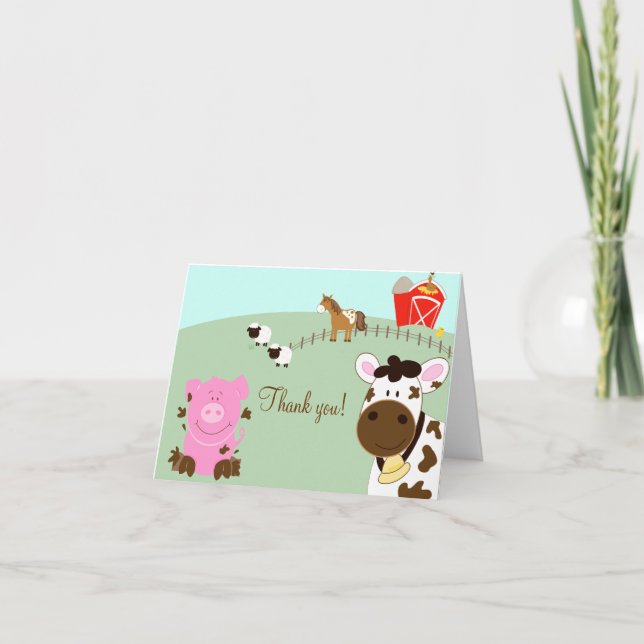 Farm Babies Barnyard Follot Merci notes (Devant)