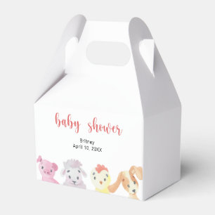 Farm baby shower - baby shower favor box