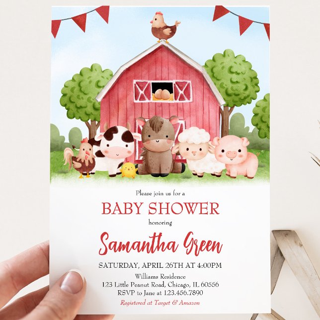  Farm Baby Shower Invitation (Creator Uploaded)