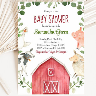 Farm Baby Shower Invitation