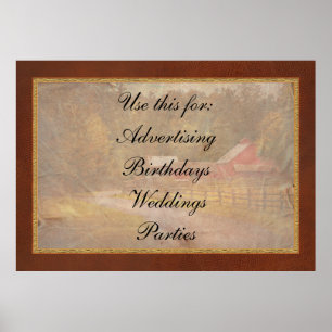Farm - Barn - Rural Journeys Poster