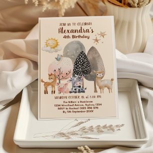 Farm Barnyard Animals Birthday Invitation