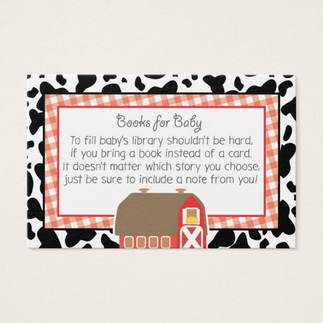 Farm Barnyard Animaux Baby shower Livres Pour Bébé (Devant)