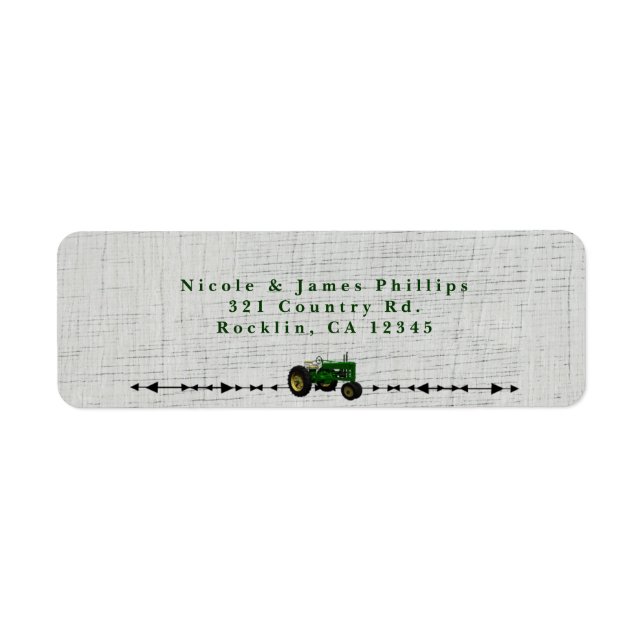 Farm Barnyard Tractor Birthday Party Invitation (Front)