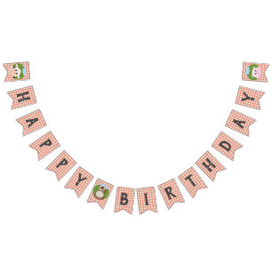Farm Birthday Bunting Flags