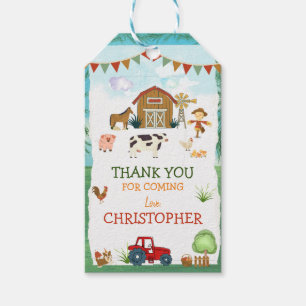 Farm Birthday Custom Gift Tags