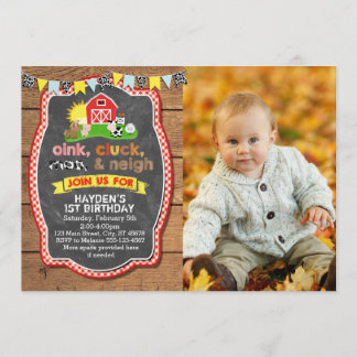 Farm Birthday Invitation
