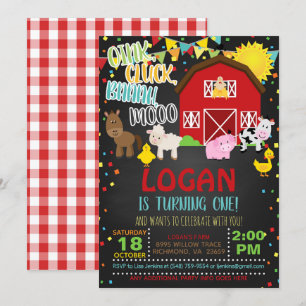 Farm Birthday Invitation