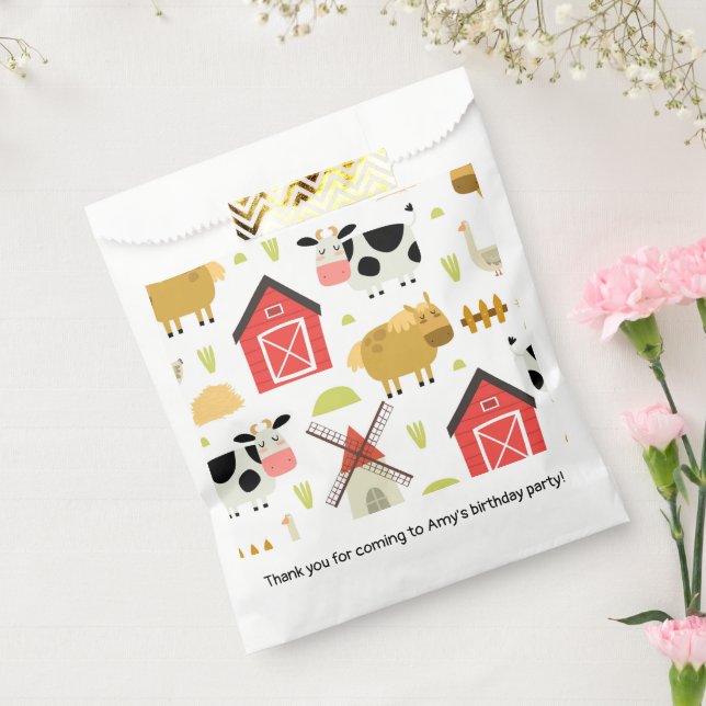 Farm Birthday Party Baby Shower Favour Bag (Sealed)