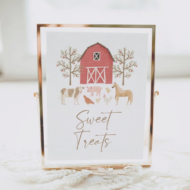 Farm Birthday Party Sweet Treats Sign (Creator Uploaded)