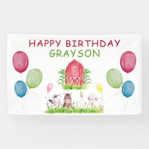 Farm Birthday Personalized Banner