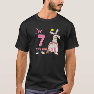 Farm Birthday Themed Party Costume Girls 2Nd 3Rd 5 T-Shirt