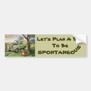 "Farm" Bumper Sticker with Let's Plan A...