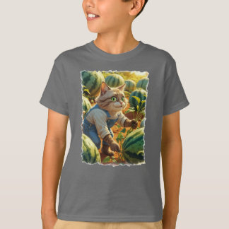 Farm Cat weeding his watermelon patch! T-Shirt