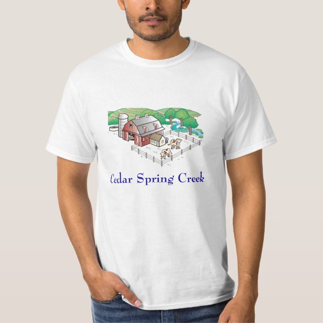 farm, Cedar Spring Creek T-Shirt (Front)