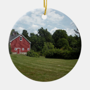 farm ceramic ornament