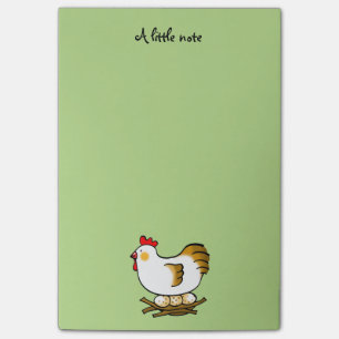 farm chicken and eggs post-it notes