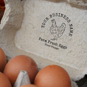Farm Chicken Farm Fresh Eggs Stamp