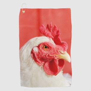 Farm Chicken  Golf Towel