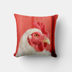 Farm Chicken  Throw Pillow