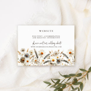 Farm Chicken Wedding Website Enclosure Card